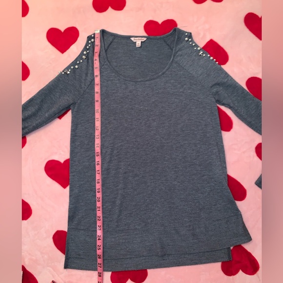 Shoulder Out Top Pearl/ Stone Accents at Shoulder by Juicy Couture - Picture 10 of 11